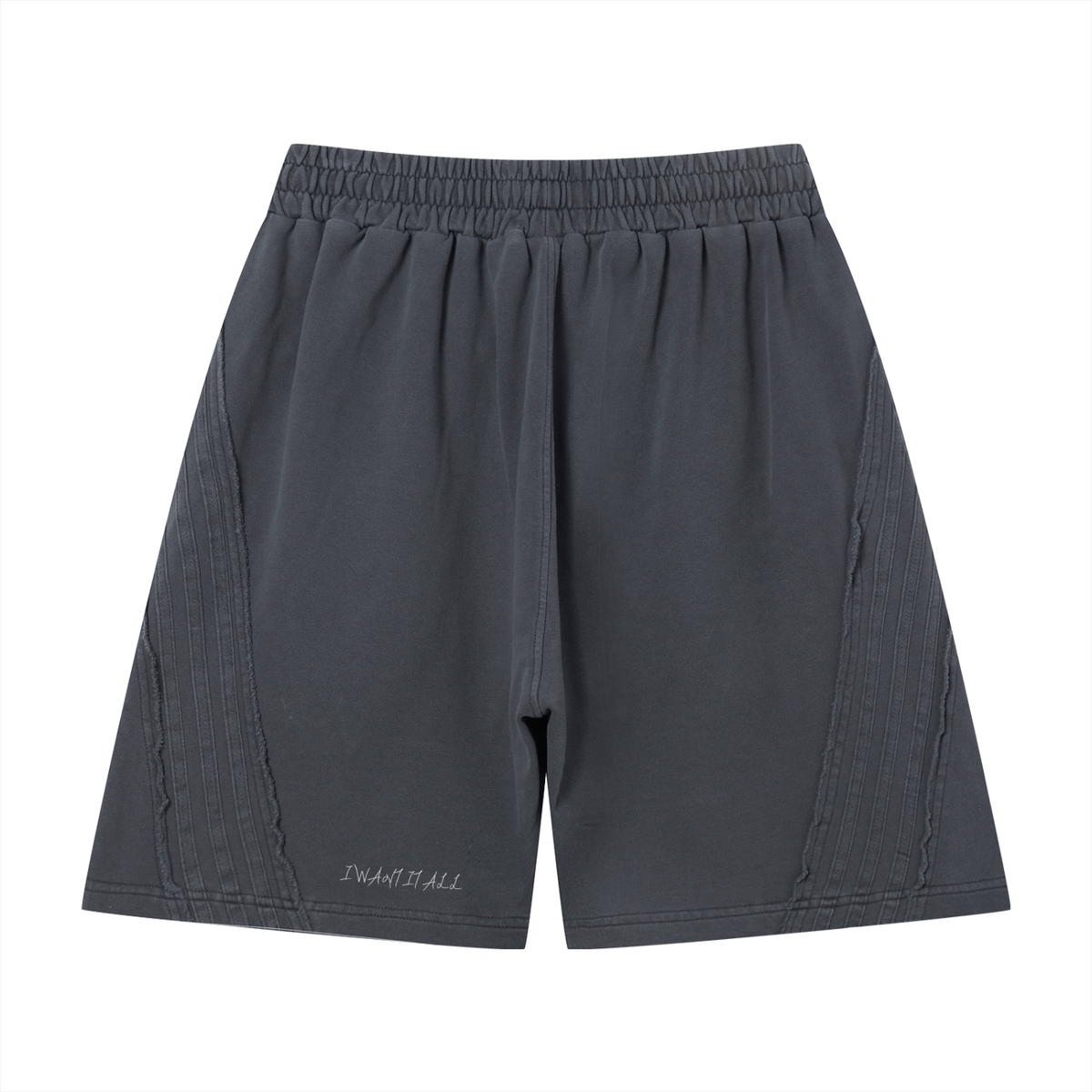 Unisex Vintage Wash Raw Edge Shorts