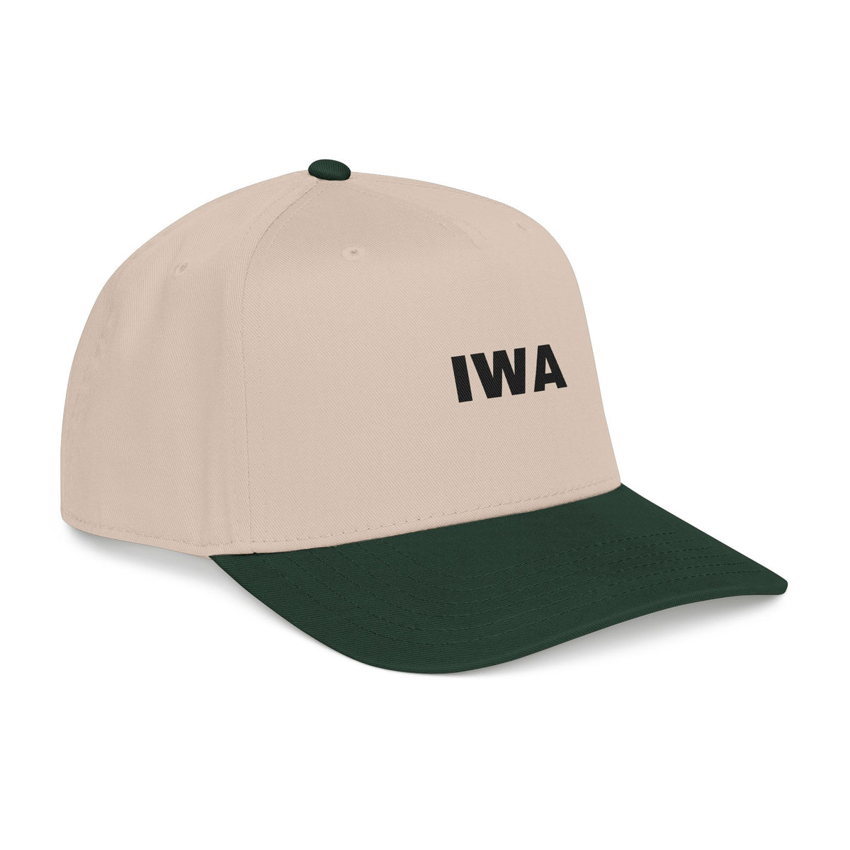 IWA Embroidered Baseball Cap — Classic Two-Tone Mid Profile Hat