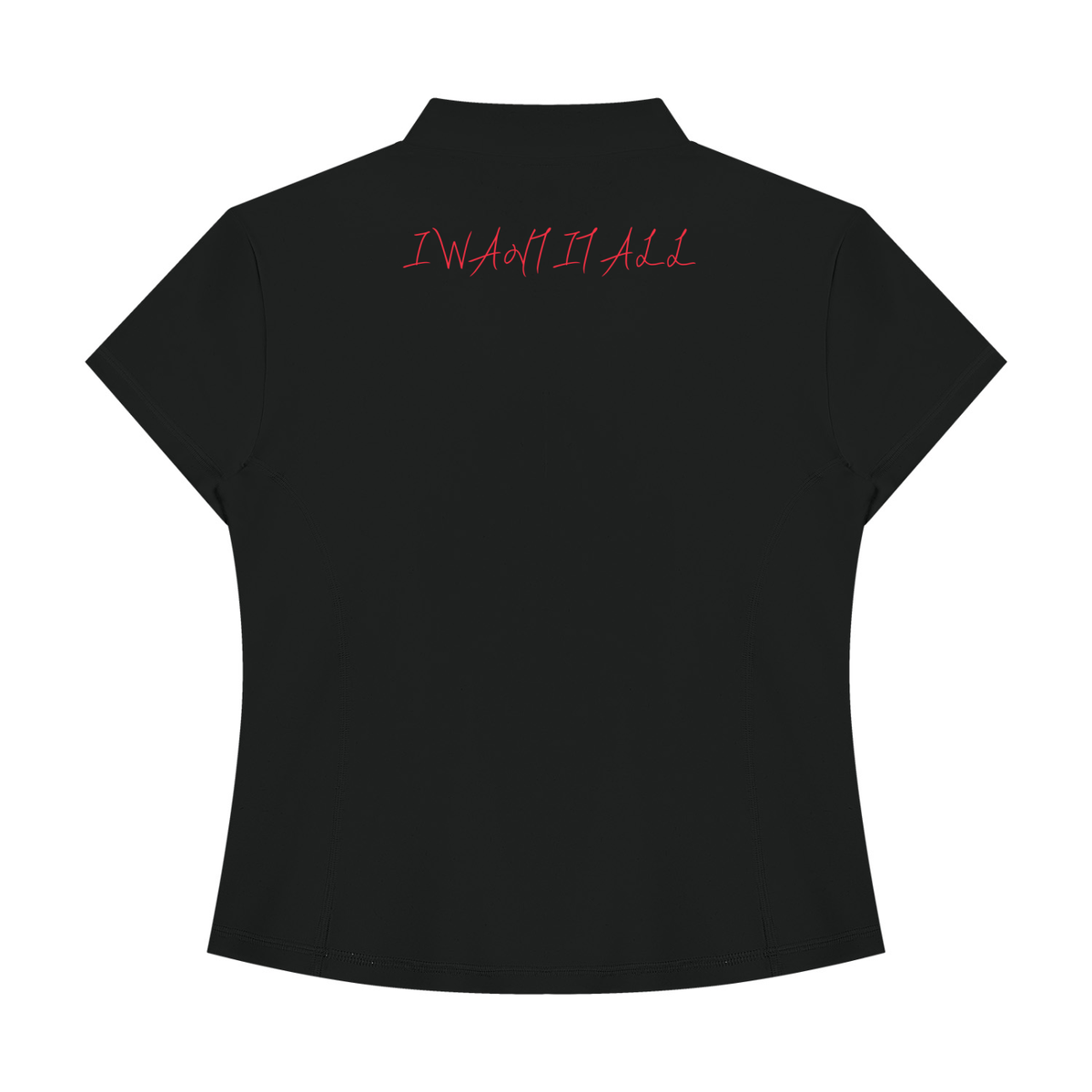 Women's Yoga Quarter-Zip Mock Neck T-Shirt