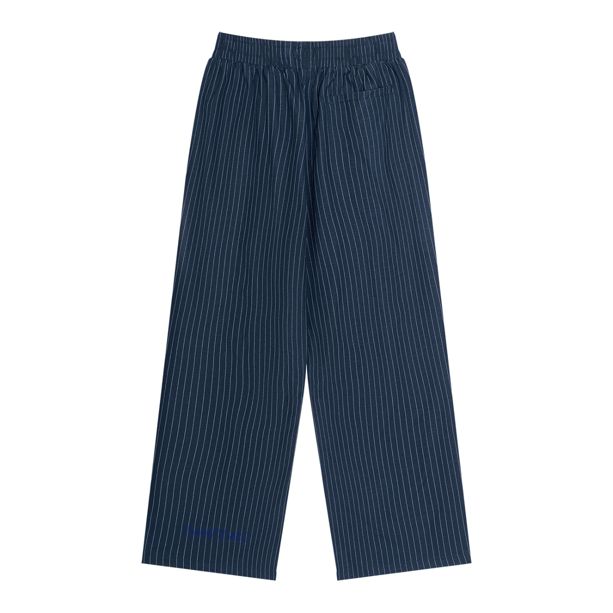 Unisex Striped Pleated Pants