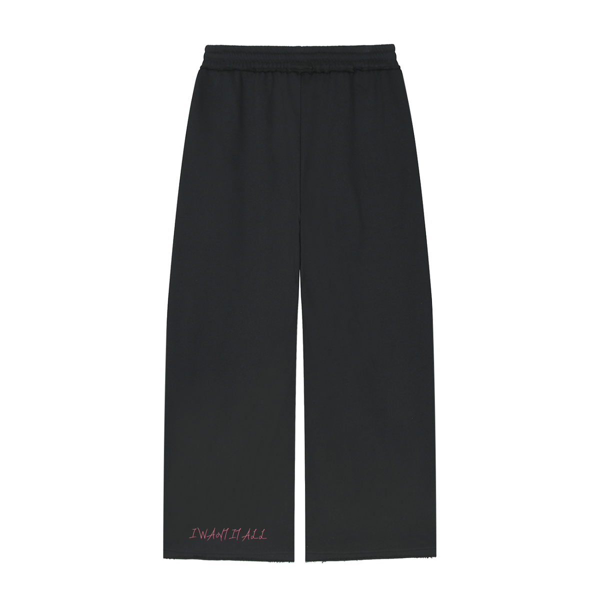 Women’s Wide Leg Raw Edge Sweatpants