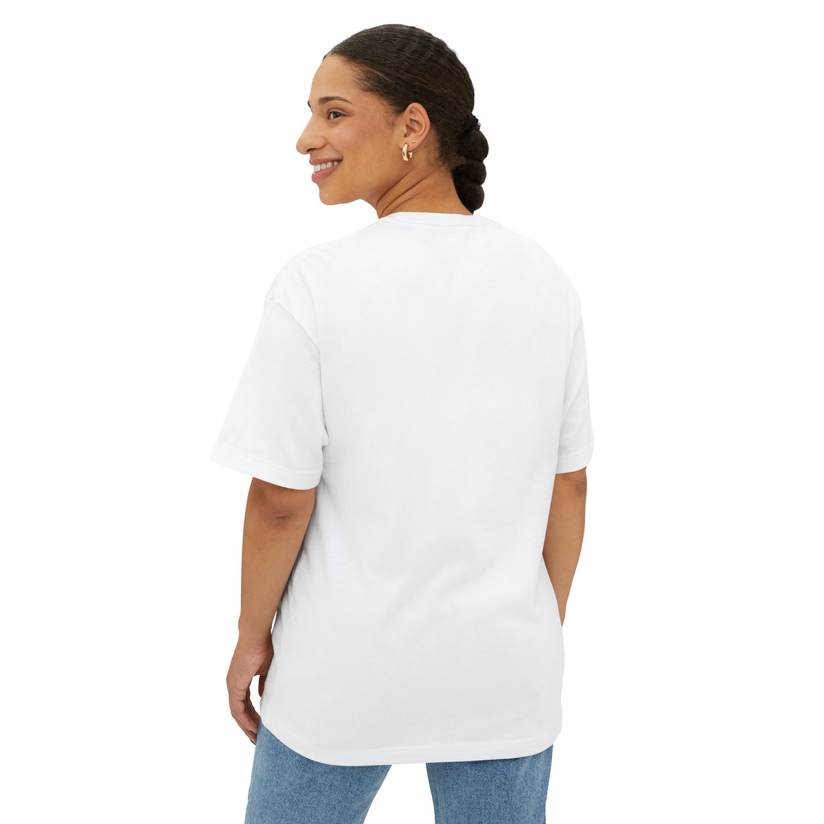 Unisex Oversized Boxy Tee - Minimalist IWA Design for Everyday Comfort
