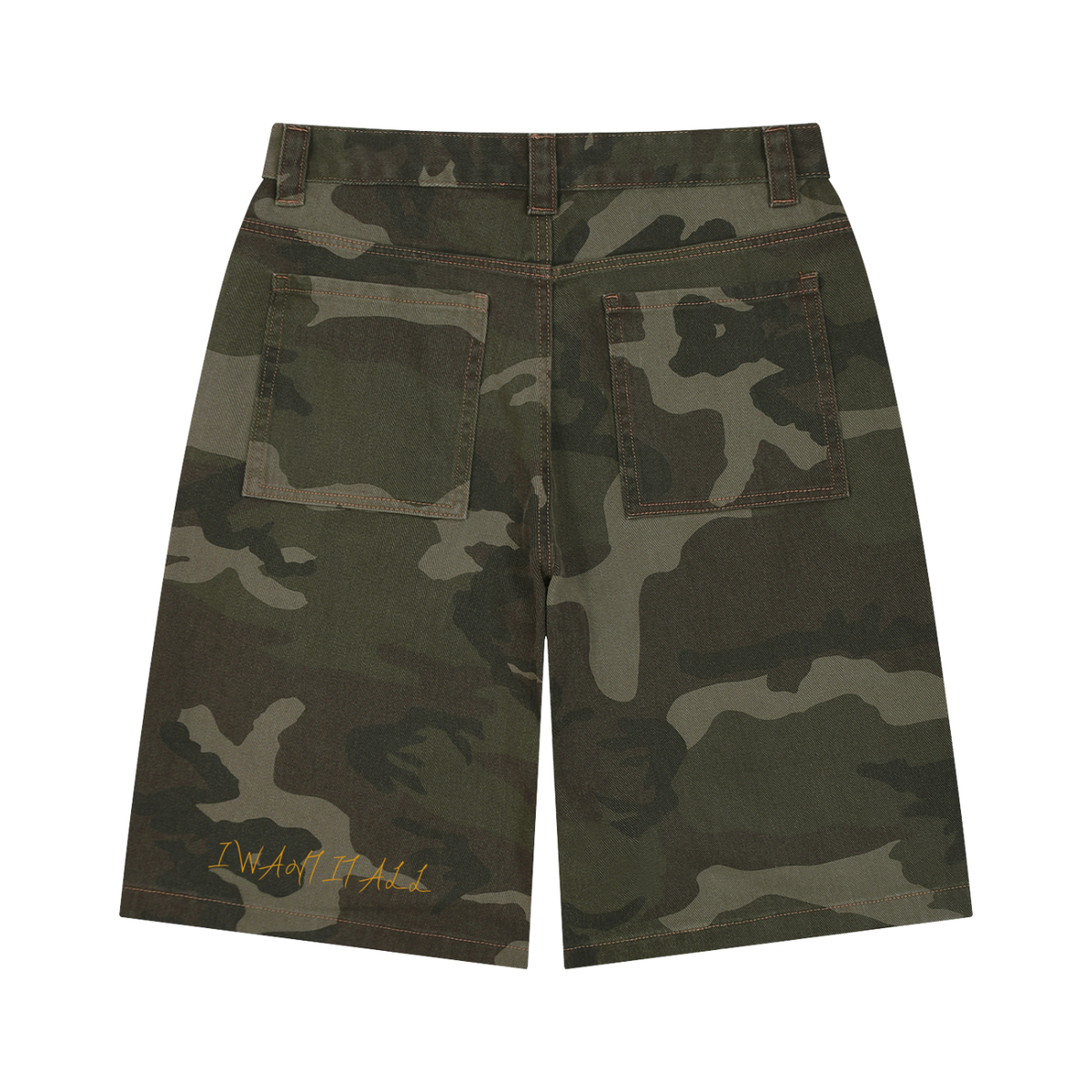 Men's Wide Leg Camo Shorts