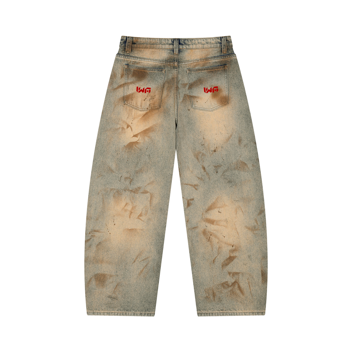 Men’s Vintage Wash Barrel Leg Jeans