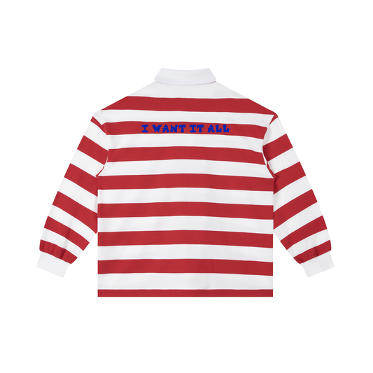 Color Block Stripe Polo Shirt