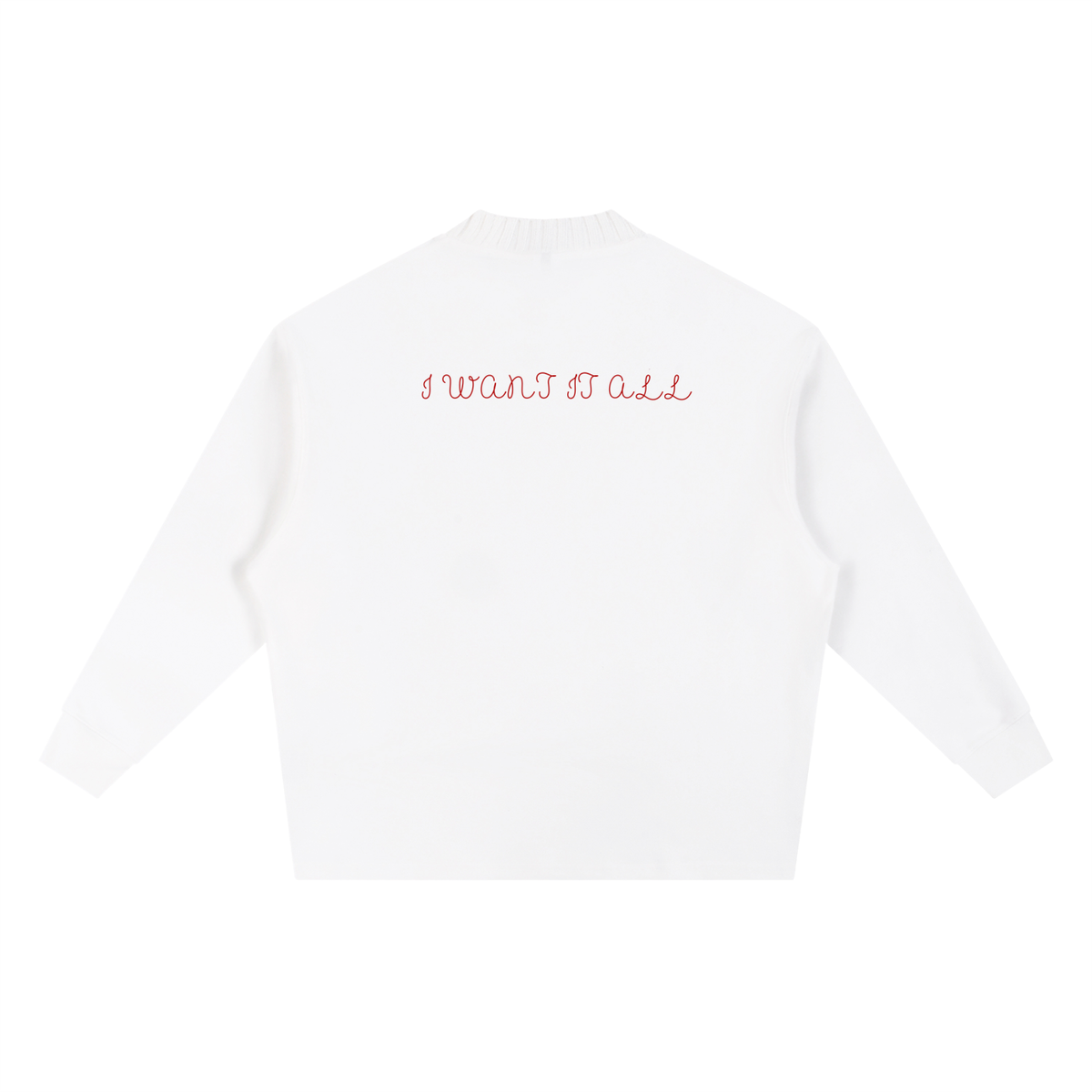 Knitted Round Neck Oversize Sweatshirt