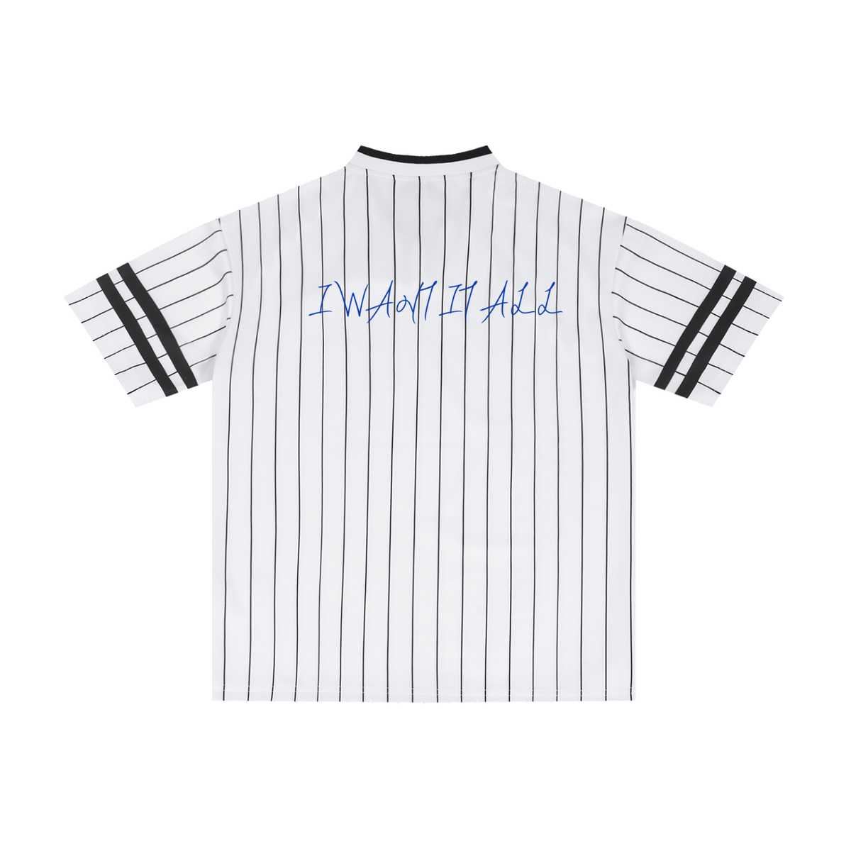 Unisex Striped Loose V-Neck T-Shirt