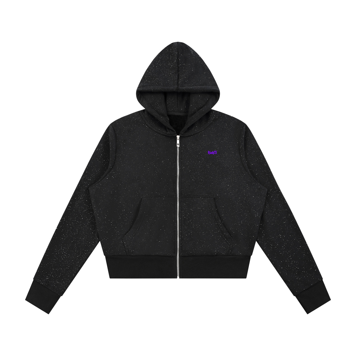 Women's Sparkles Fleece Full Zip Hoodie