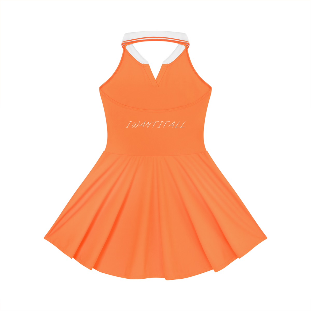 Women's Collared Halter A-Line Tennis Dress