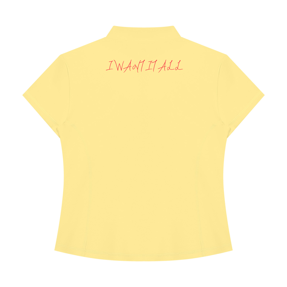 Women's Yoga Quarter-Zip Mock Neck T-Shirt