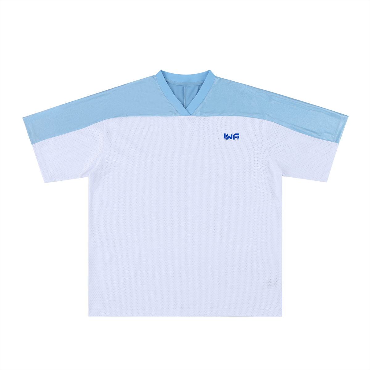 Oversized Mesh V-Neck Soccer Jersey