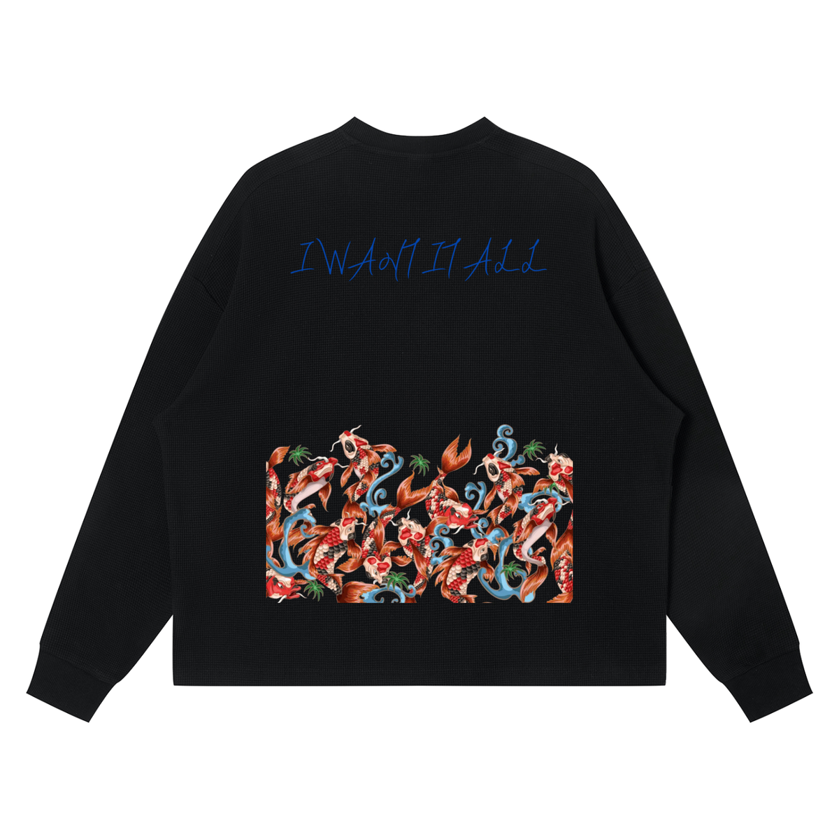 Unisex Waffle Boxy Long Sleeve T-Shirt