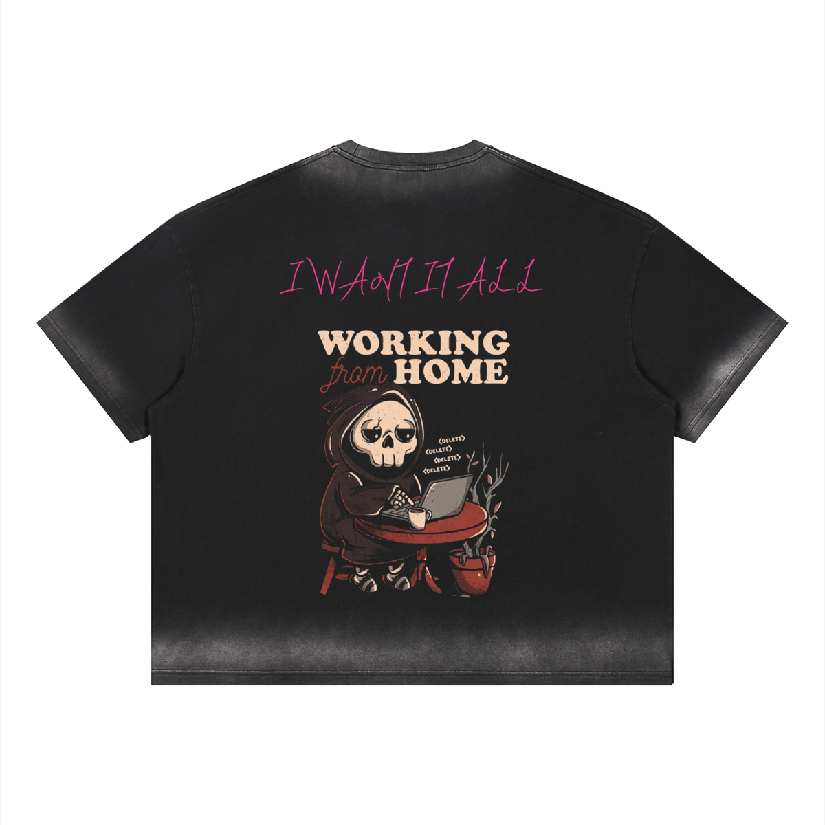 Unisex Boxy Sunfade Vintage Wash T-Shirt