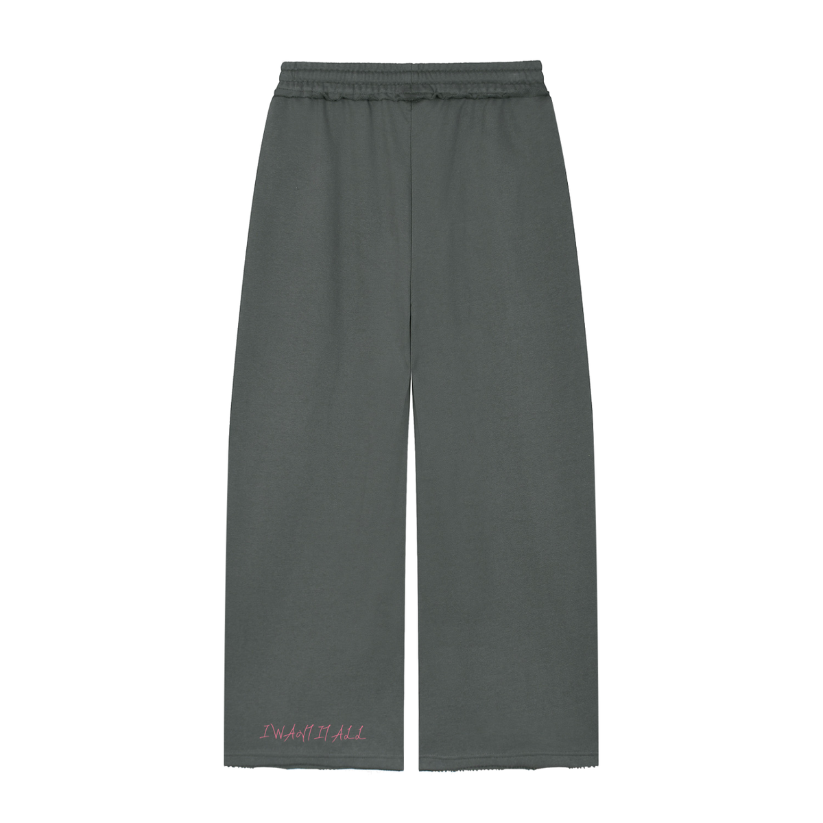 Women’s Wide Leg Raw Edge Sweatpants