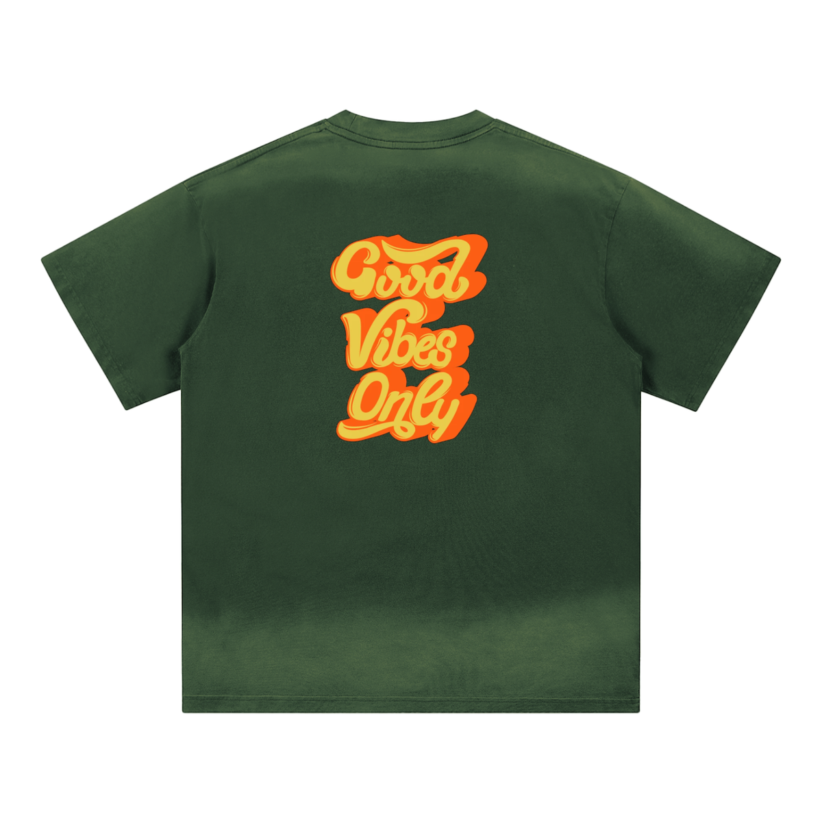 Petite Crew Neck Sunfade Edge T-Shirt