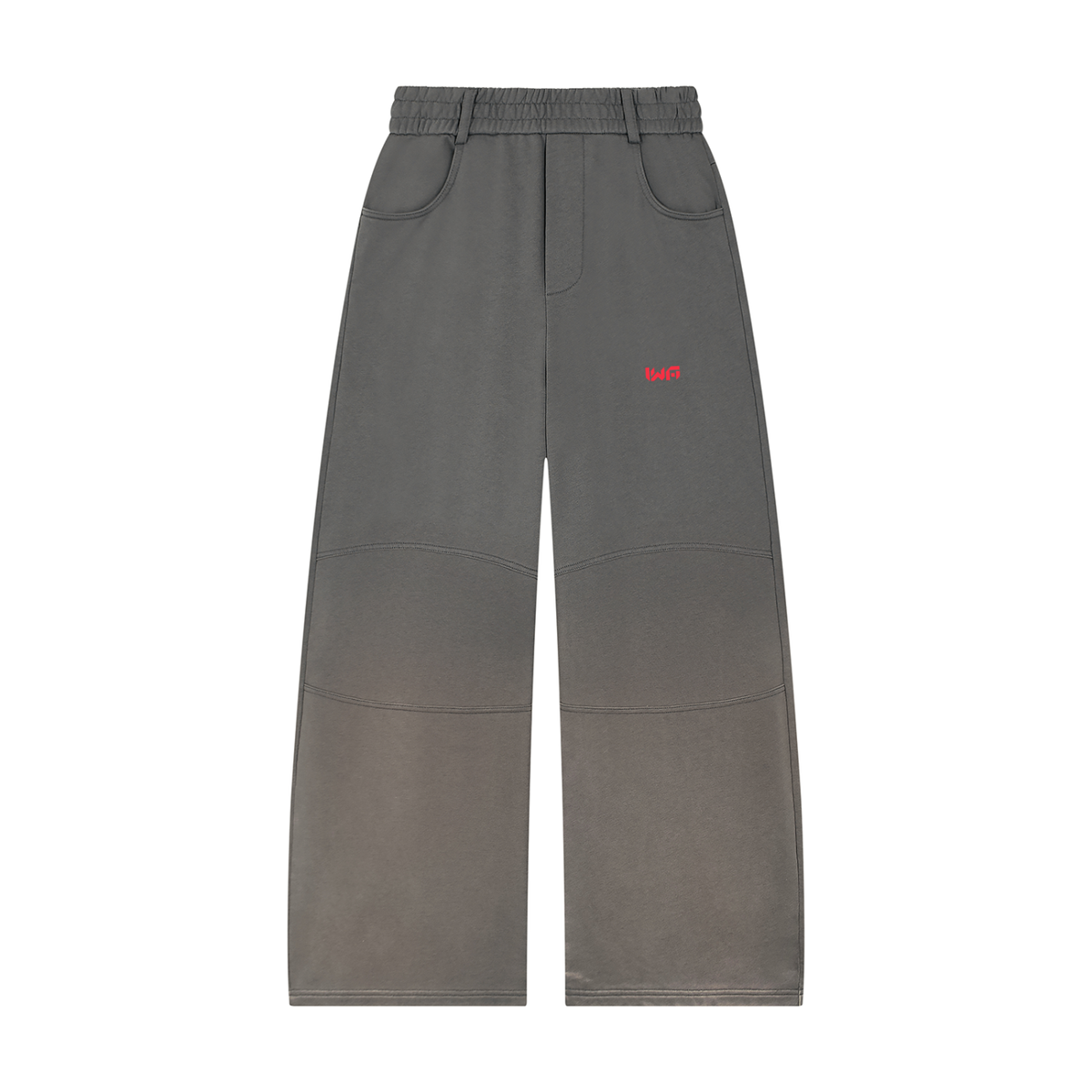 Unisex Sunfade Paneled Barrel Leg Sweatpants