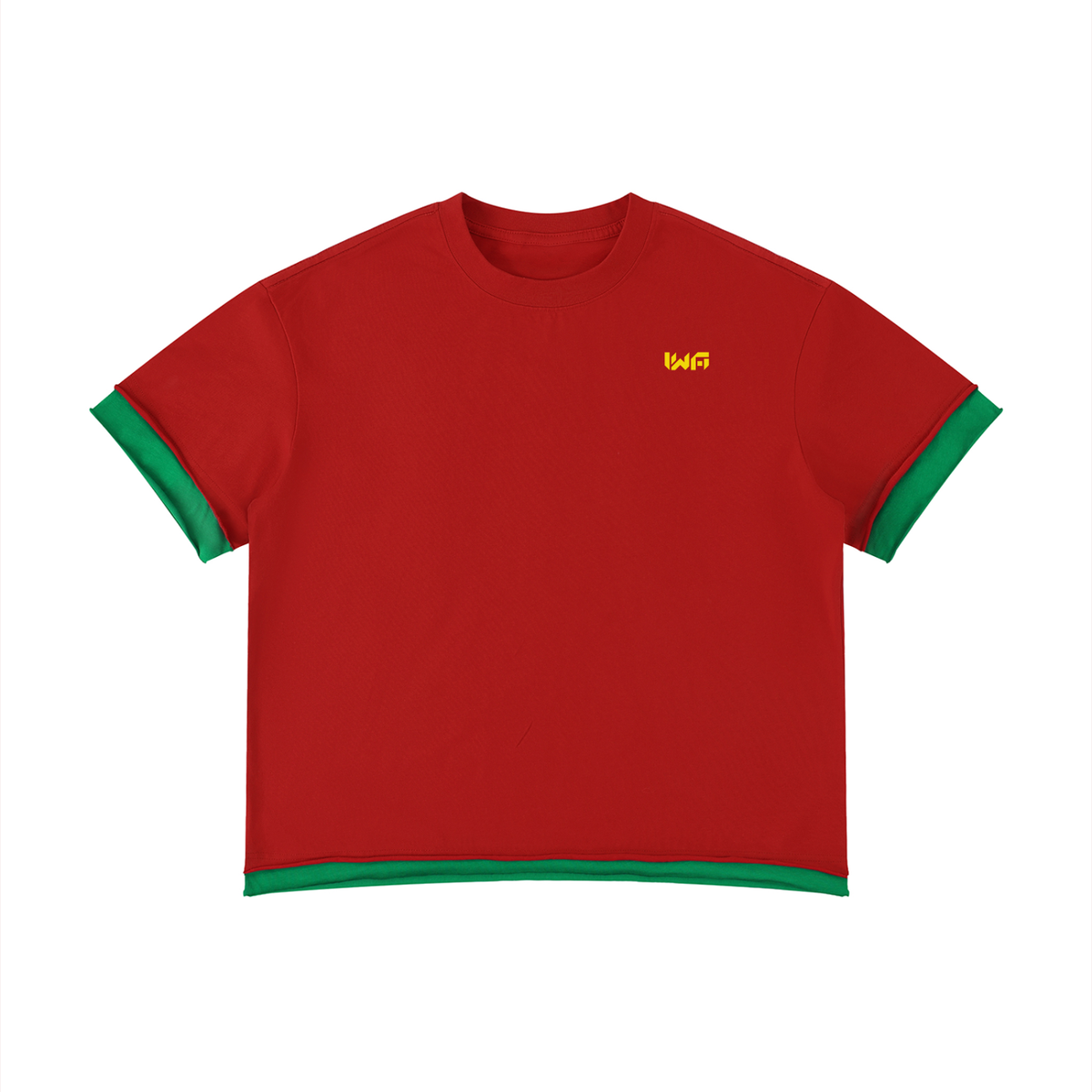Unisex Boxy Color Block T-Shirt