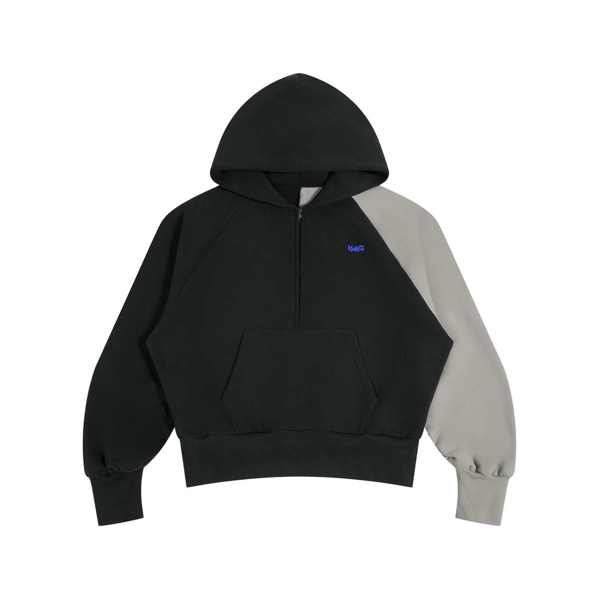 Unisex Color-Block Fleece Hoodie