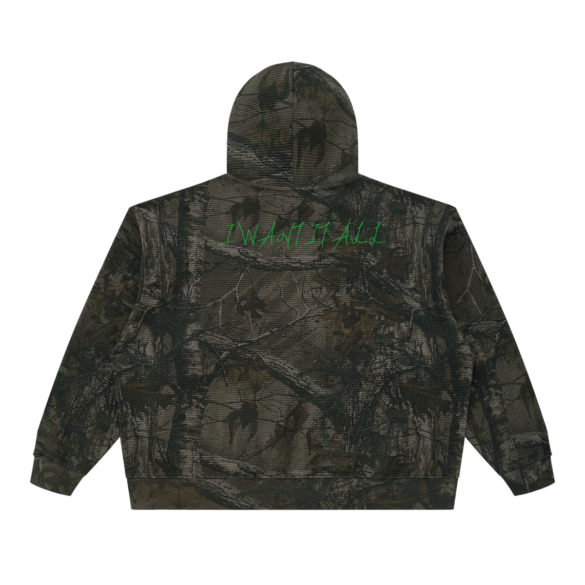 Unisex Waffle Tree Camo Boxy Hoodie