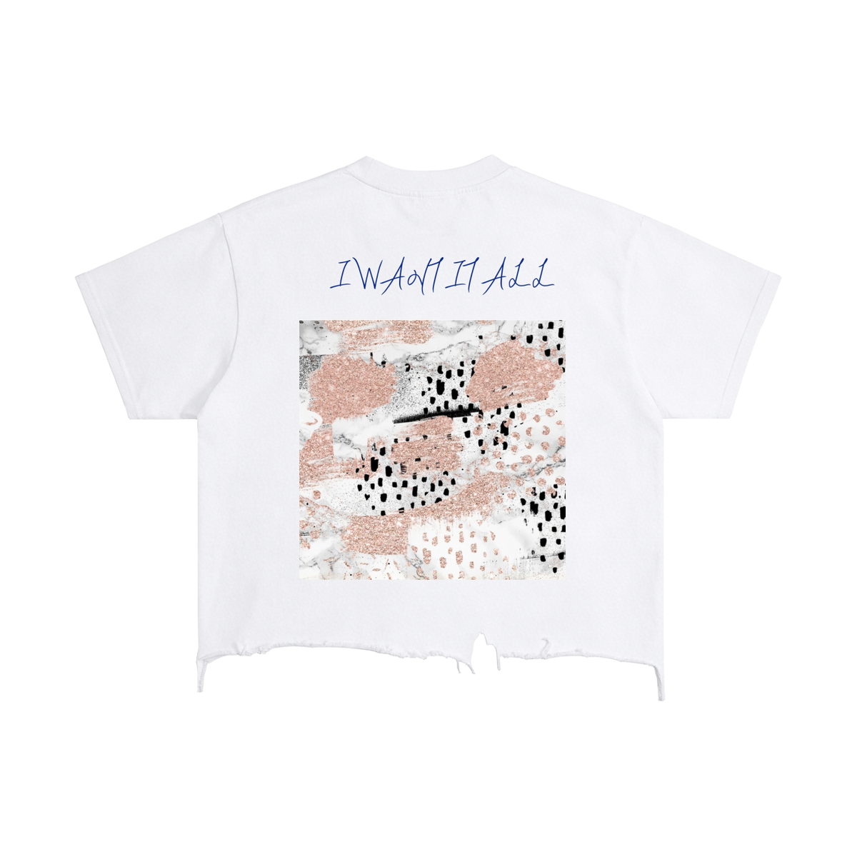 Vintage Wash Boxy Distressed Hem T-Shirt