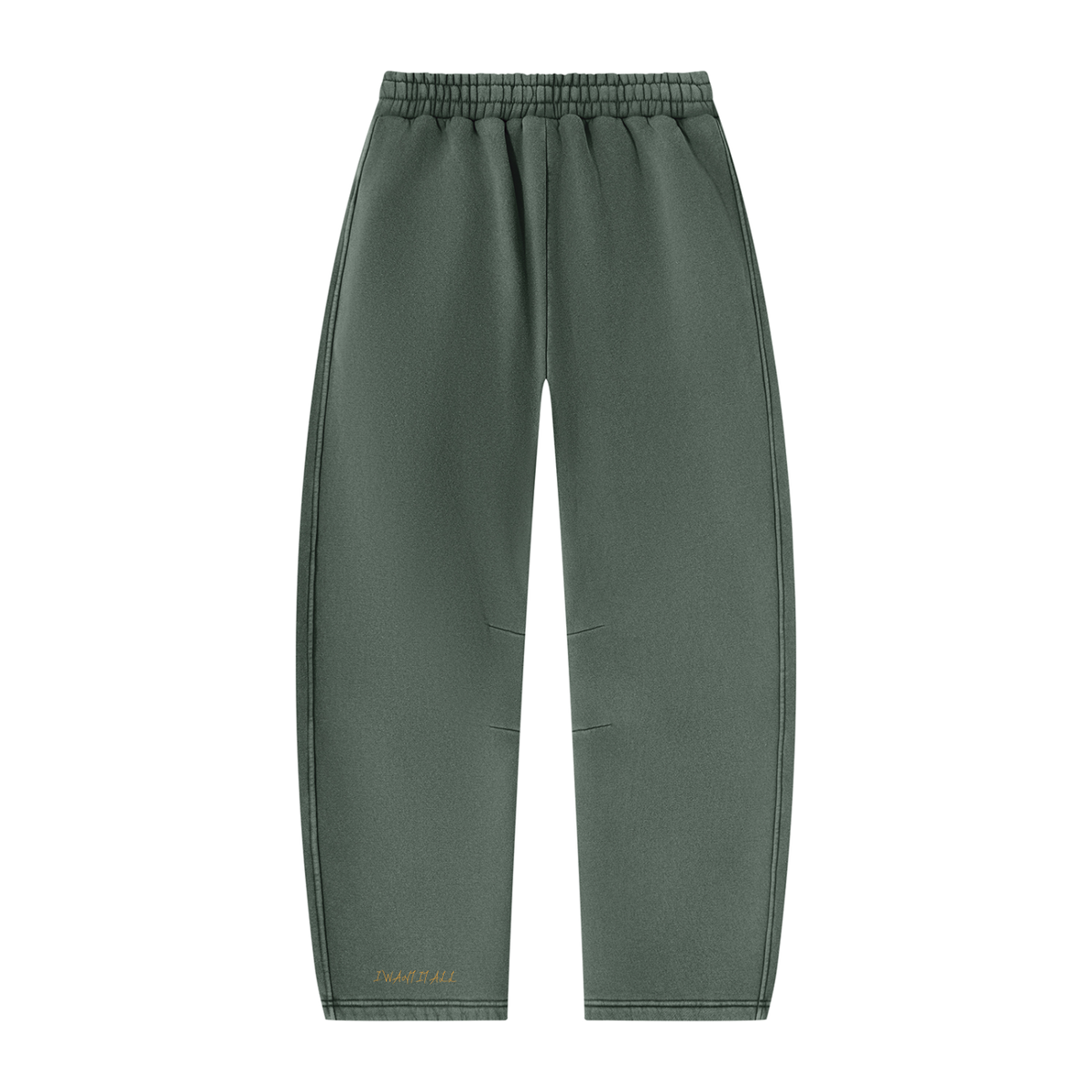 Unisex Vintage Wash Barrel Leg Fleece Sweatpants