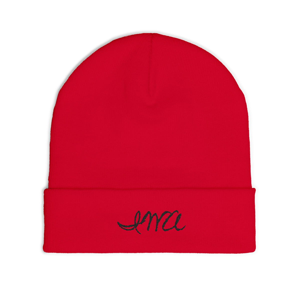 Embroidered 'Love' Script Knit Beanie — Cozy Winter Hat