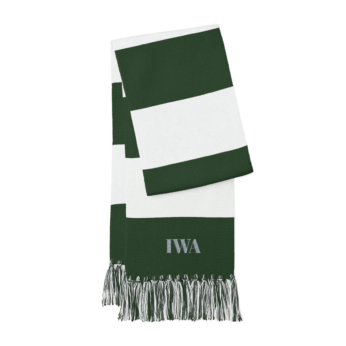 Embroidered Striped Spectator Scarf – Classic Team Colors, Personalized Initials