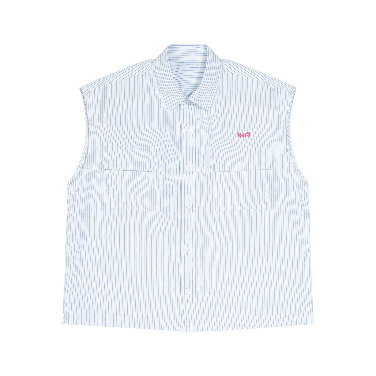 Men's Boxy Striped Sleeveless Shirt