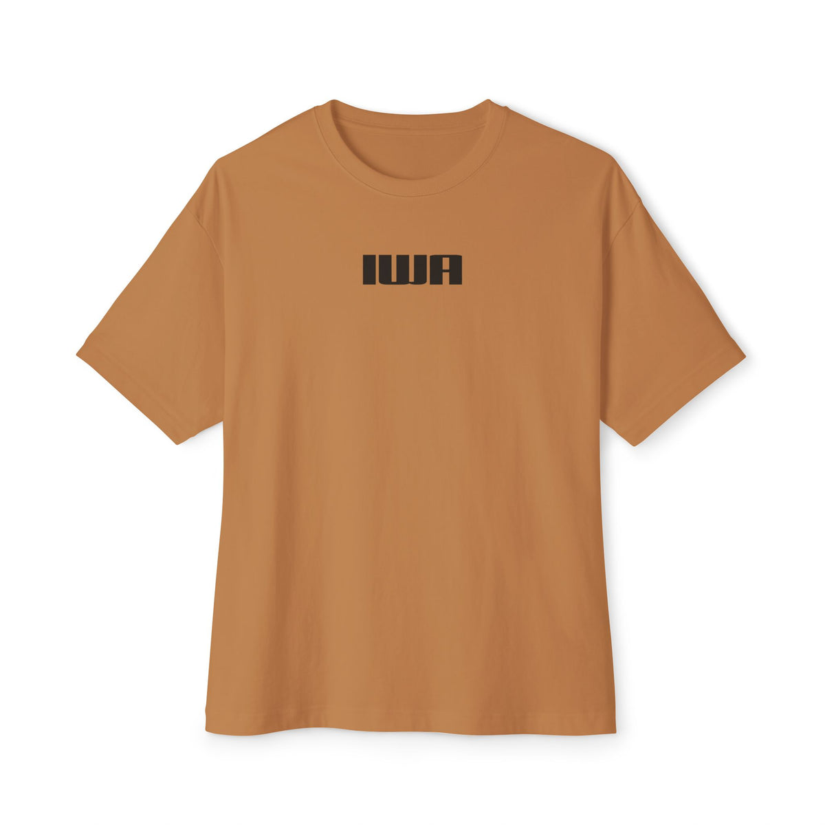 Unisex Oversized Boxy Tee - Minimalist IWA Design for Everyday Comfort