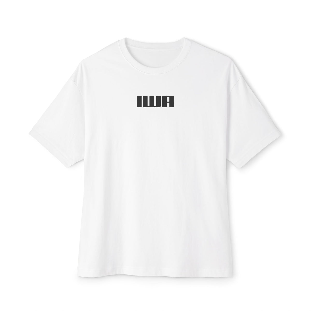 Unisex Oversized Boxy Tee - Minimalist IWA Design for Everyday Comfort