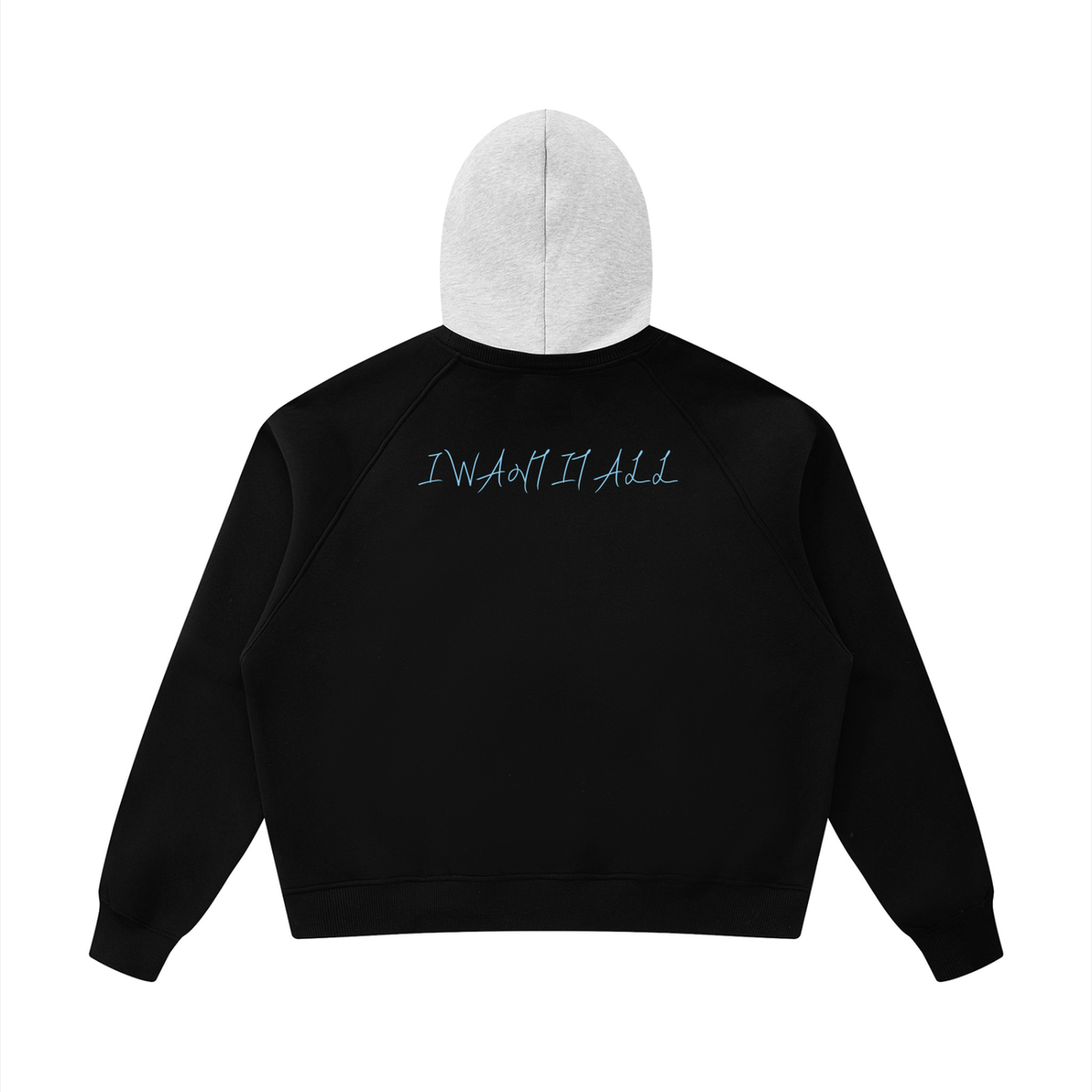 Unisex Fleece Raglan Color Block Hoodie