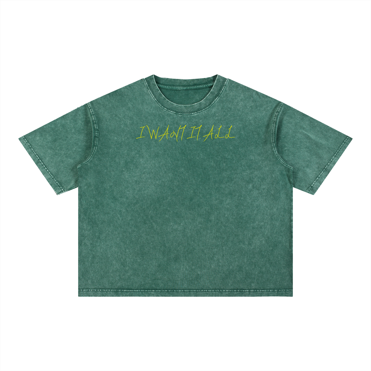 Mineral Wash Boxy Cotton T-Shirt