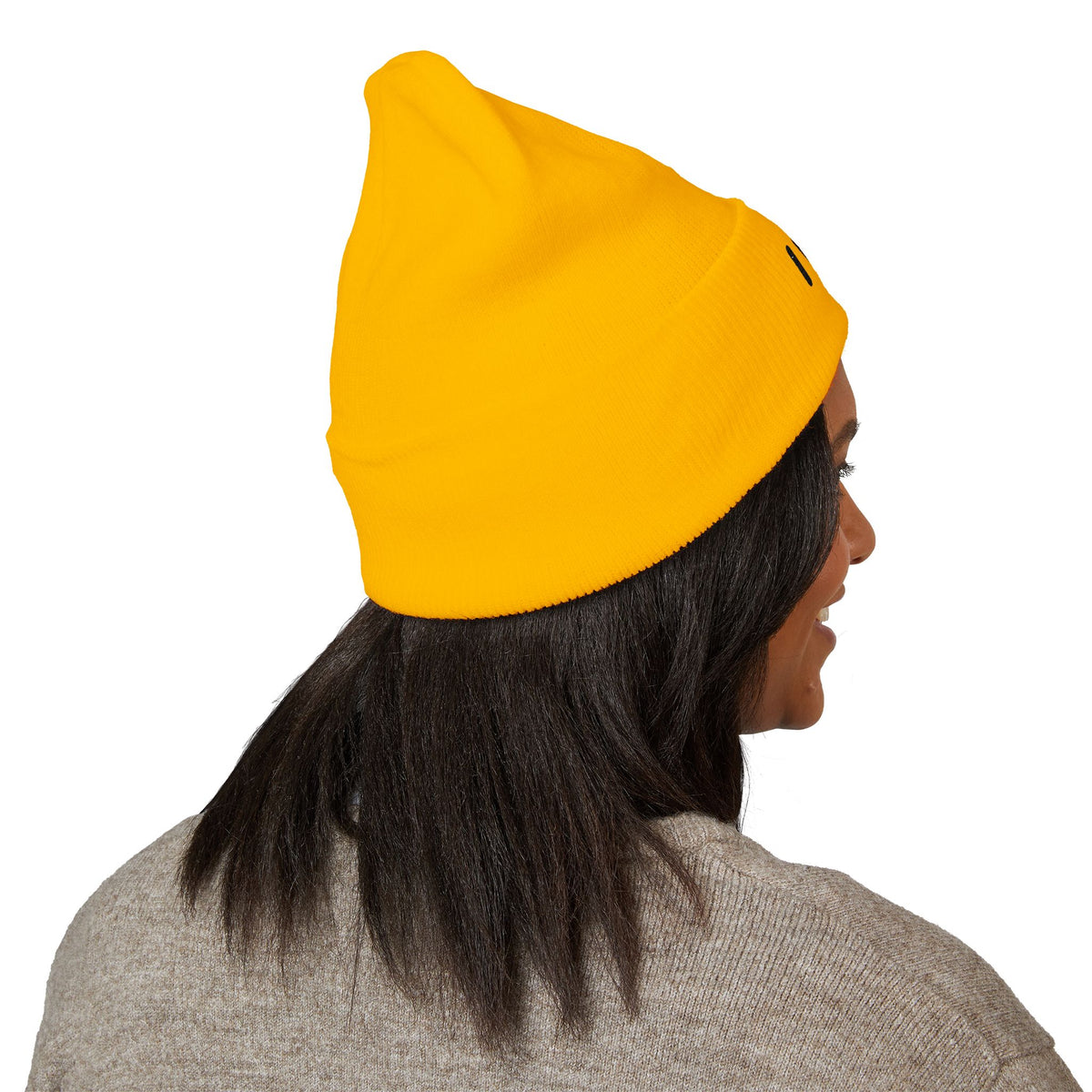 IWA Embroidered Cuffed Beanie — Classic Knit Winter Hat
