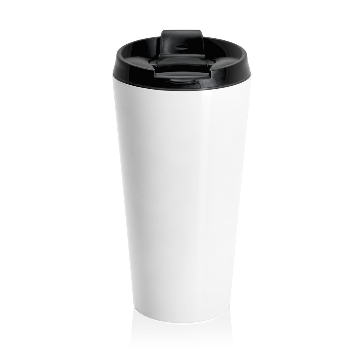 Travel Mug — Bold Blue 'NIWAT' Stainless Steel Tumbler
