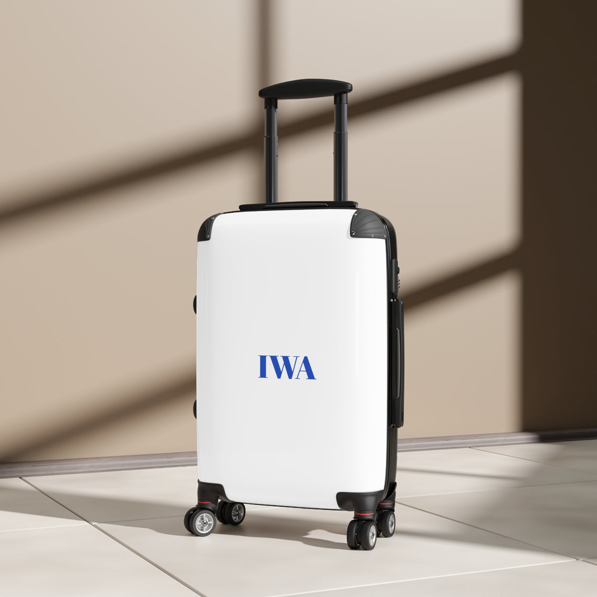 Personalized Carry-On Suitcase — Custom Text Travel Luggage
