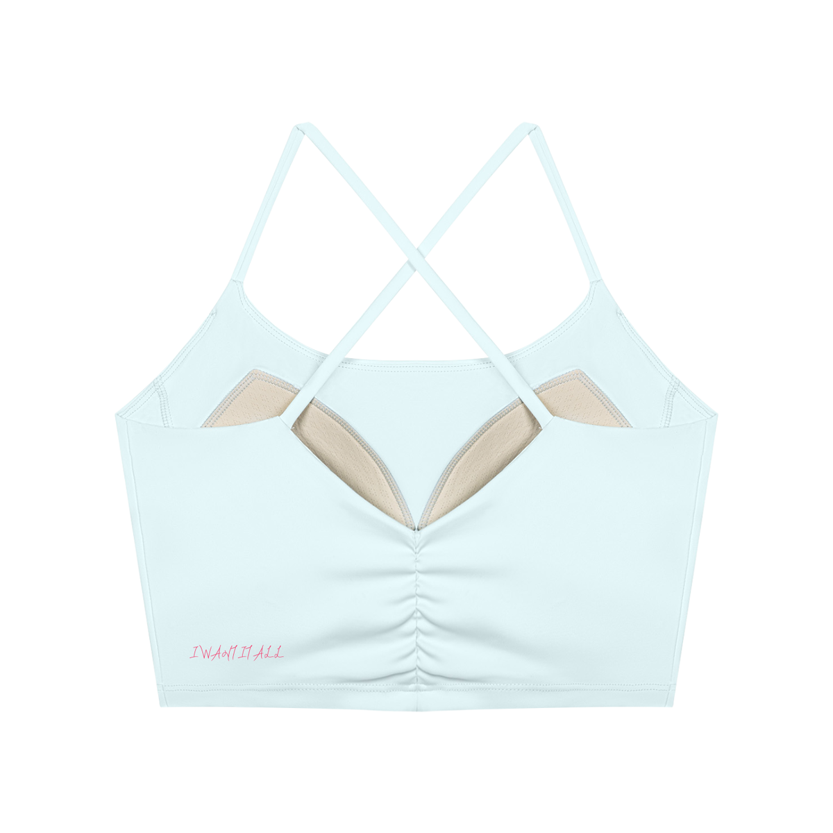 Women's Ruched Cropped Yoga Tank Top