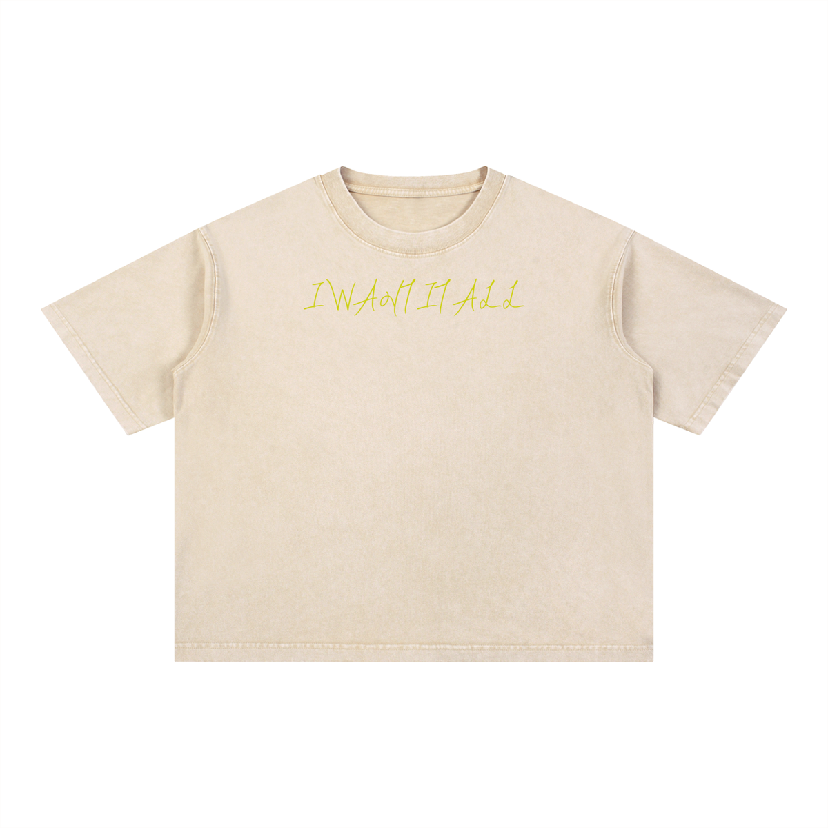 Mineral Wash Boxy Cotton T-Shirt