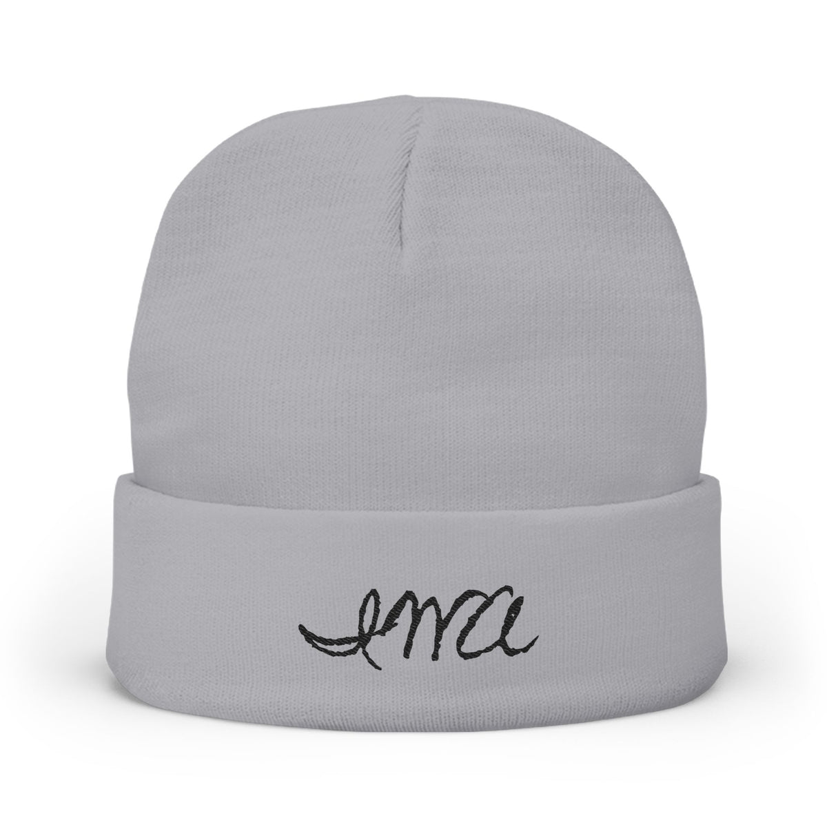 Embroidered 'Love' Script Knit Beanie — Cozy Winter Hat