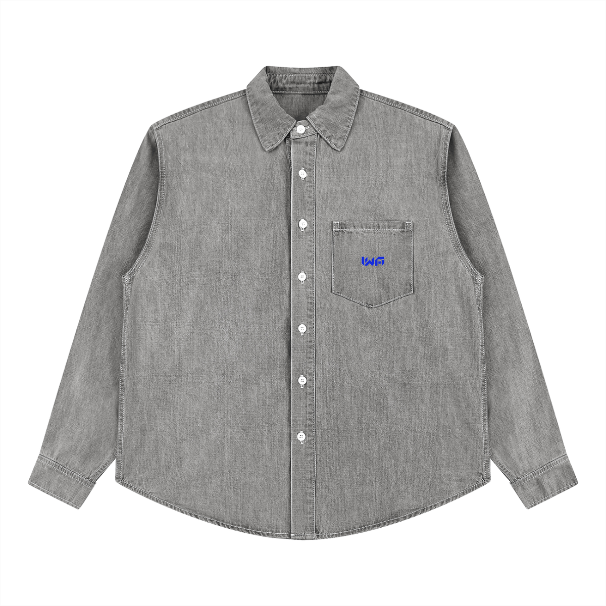 Unisex Vintage Wash Denim Shirt