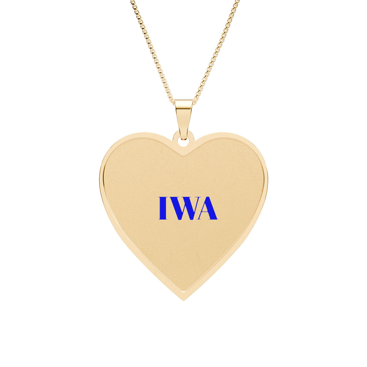 Heart Photo Pendant Necklace — Personalized Engraved Heart Frame (Custom Initials)