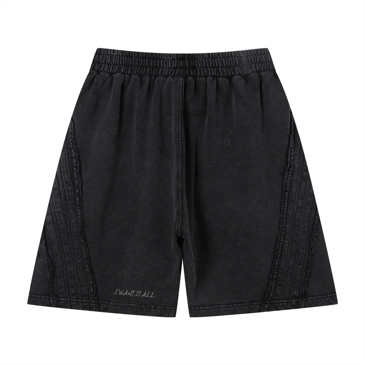 Unisex Vintage Wash Raw Edge Shorts