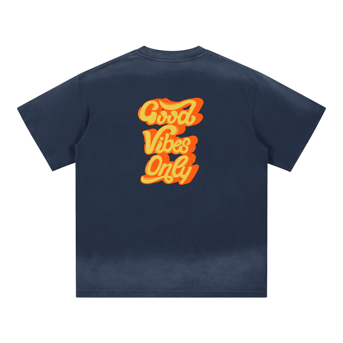 Petite Crew Neck Sunfade Edge T-Shirt