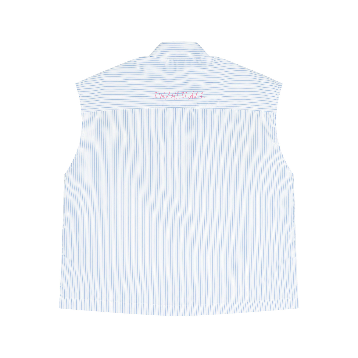 Men's Boxy Striped Sleeveless Shirt