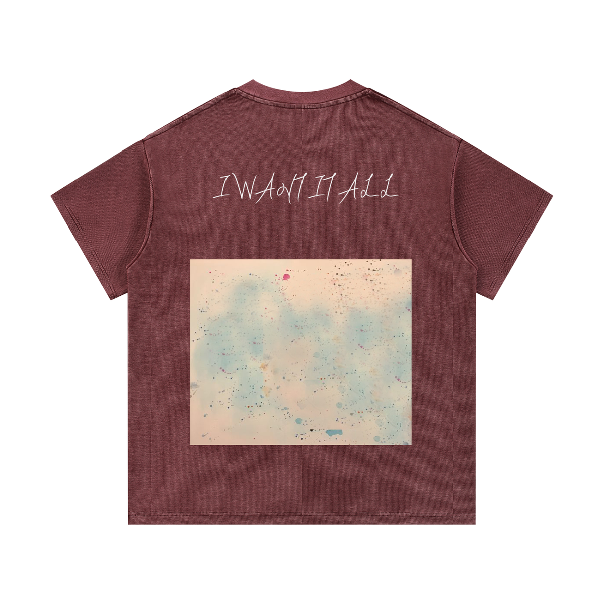 Mineral Wash Waffle Knit T-Shirt