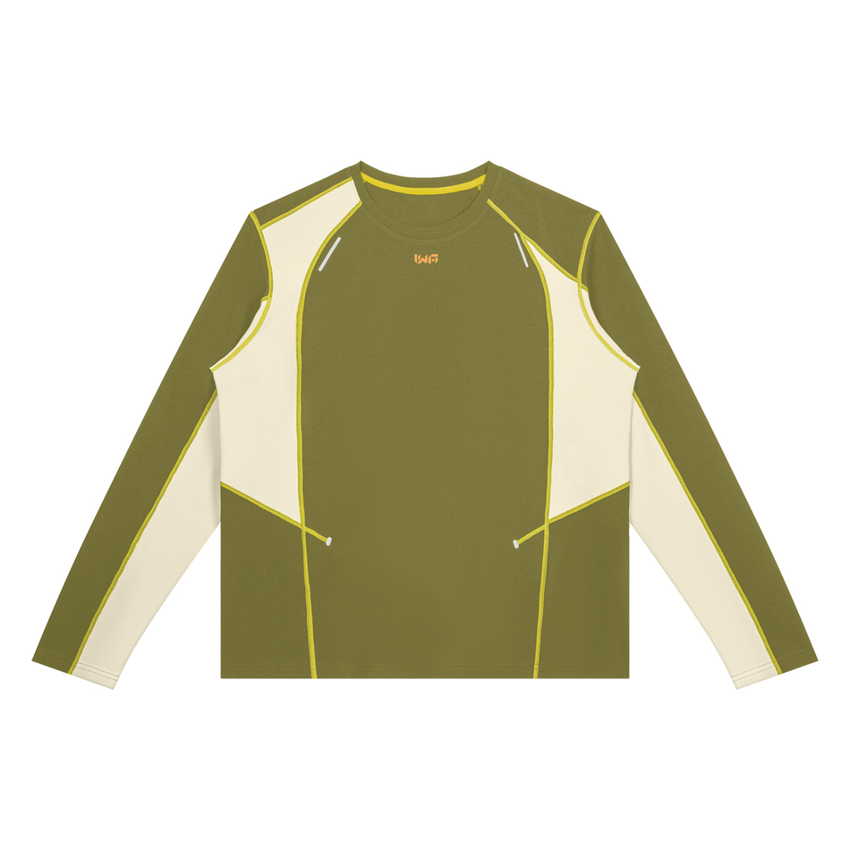 Men's Color Block Topstitch Training T-Shirt