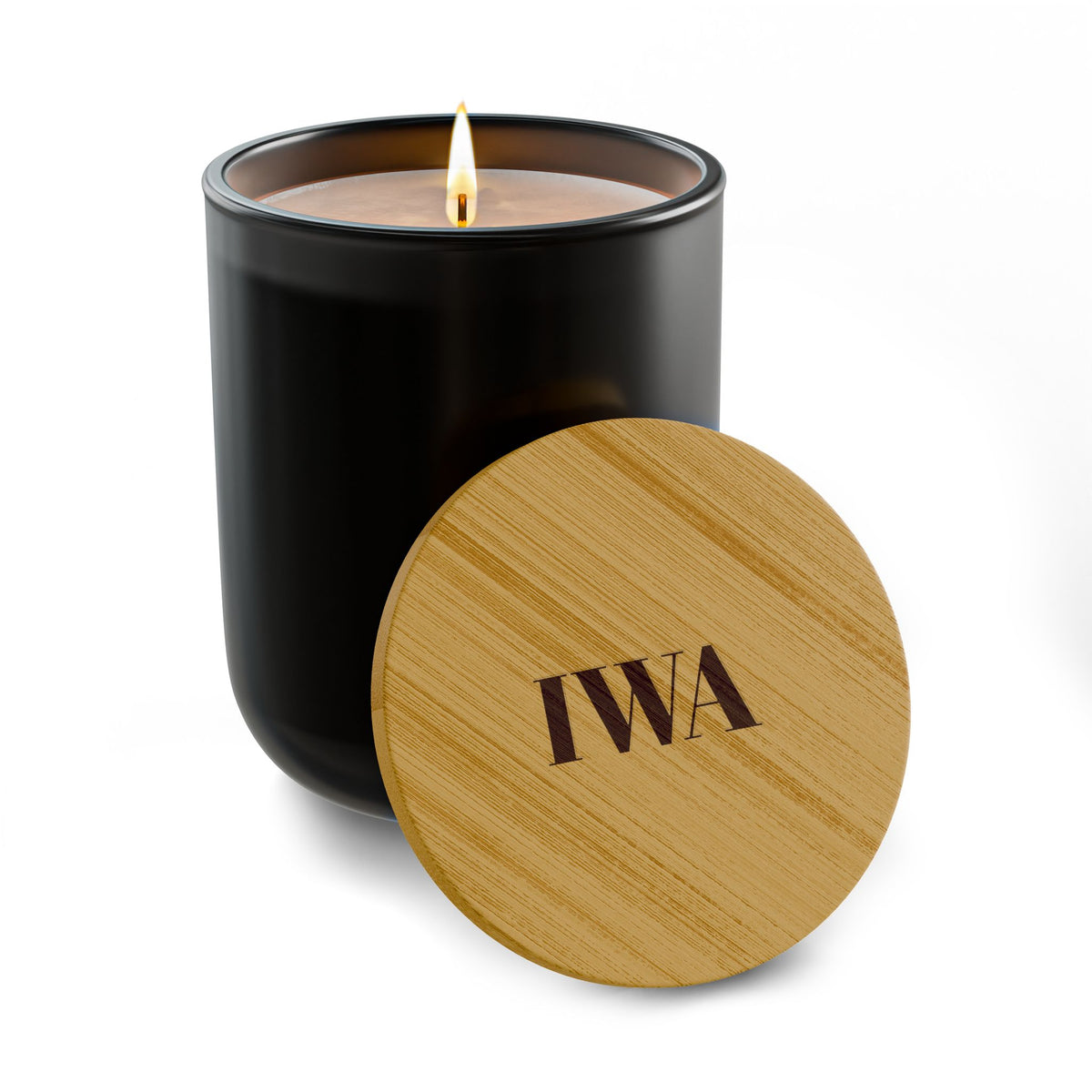 Engraved 14oz Scented Soy Candle — Personalized Bamboo Lid