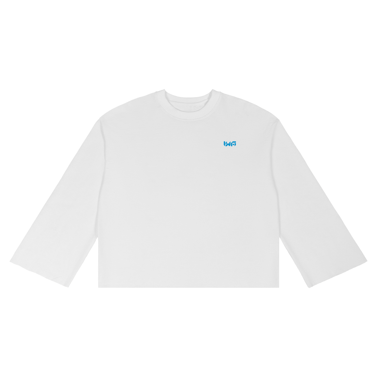 Unisex Waffle Raw Edge T-Shirt