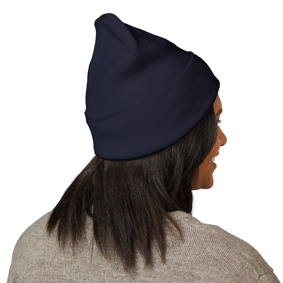IWA Embroidered Cuffed Beanie — Classic Knit Winter Hat