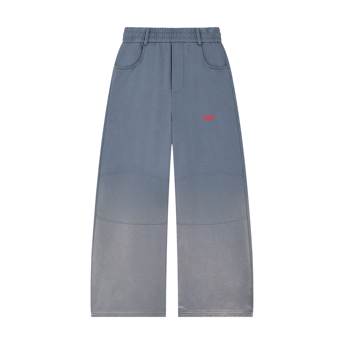 Unisex Sunfade Paneled Barrel Leg Sweatpants