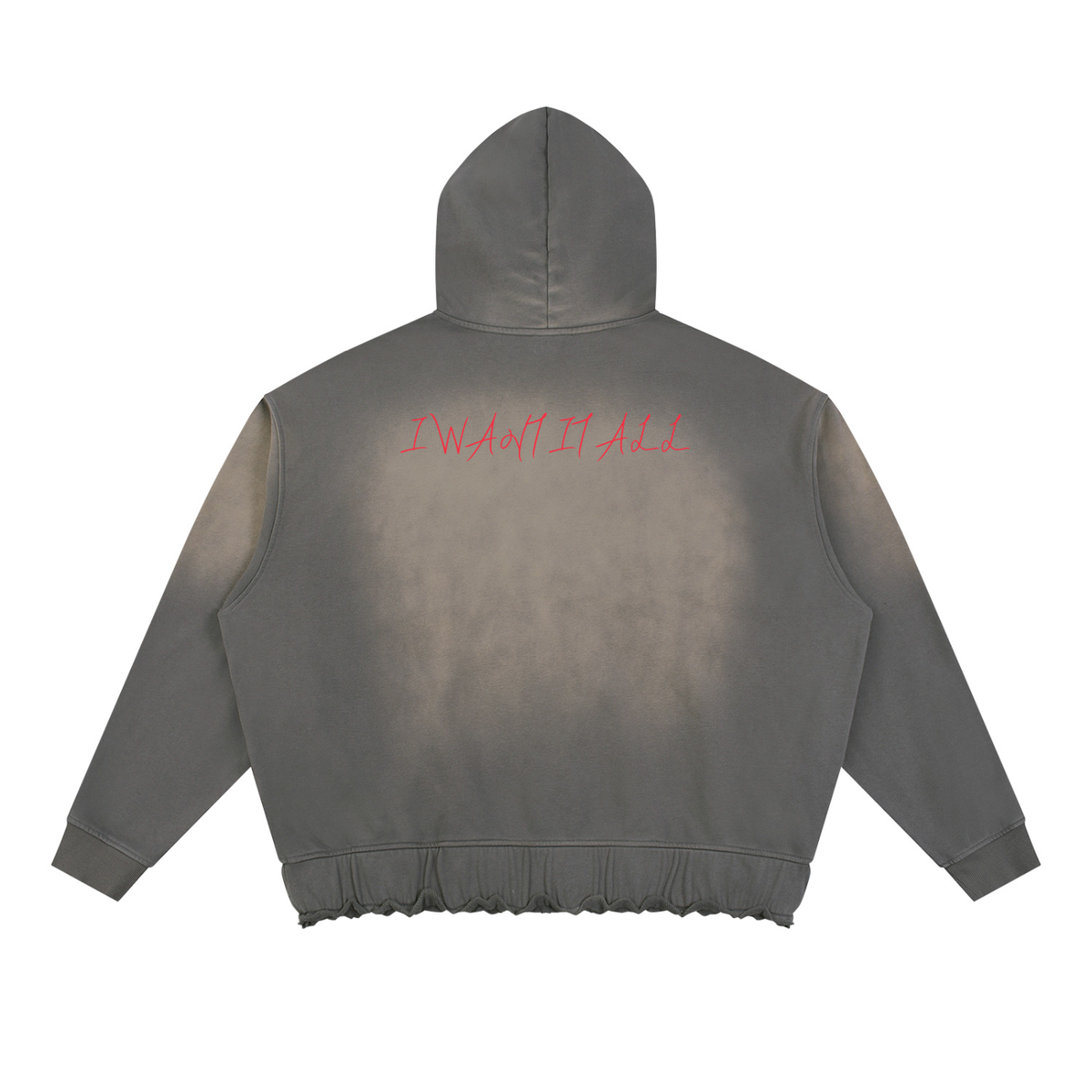 Unisex Sunfade Ripped Boxy Hoodie